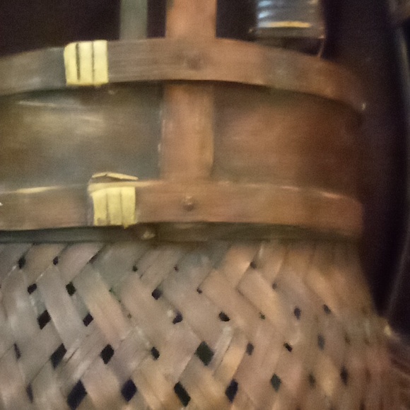 Lot of vintage brown wicker - Picture 7 of 7